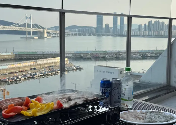 Apartamento Gwangan Bridge Full View Terrace Penthouse Ciudad Metropolitana de Busan