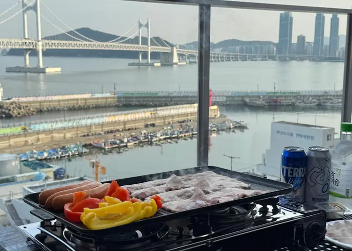 Gwangan Bridge Full View Terrace Penthouse Apartamento
