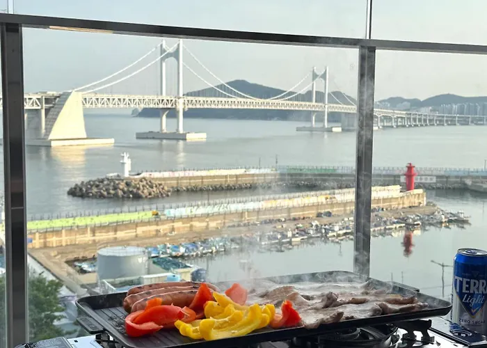 Gwangan Bridge Full View Terrace Penthouse Apartamento